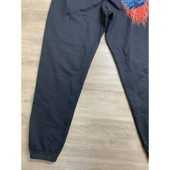 Boys Lie Black Joggers with Blue and Red Flame Design - Picture 8 of 12